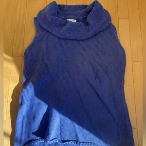 sleeveless blue /purple knit sweater (Rosanna) Size L